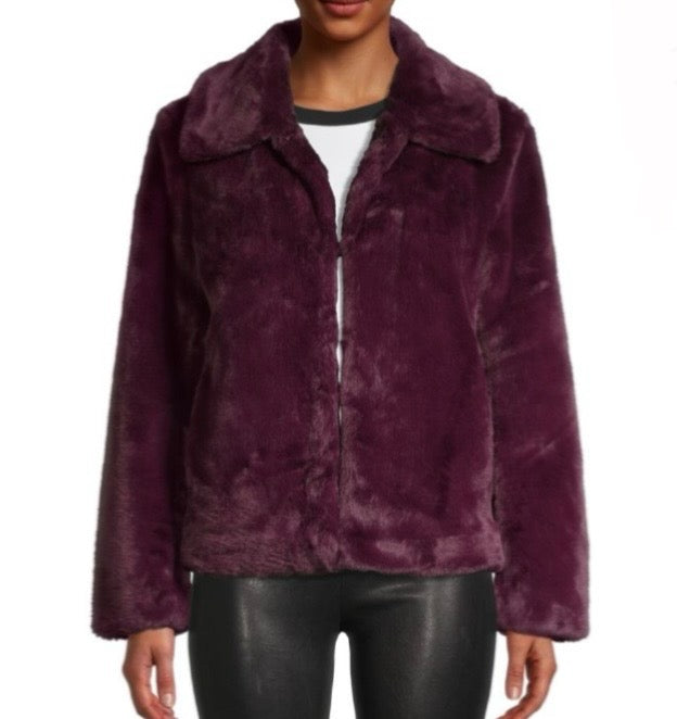 Saks Fifth Avenue Faux Fur Jacket - Large