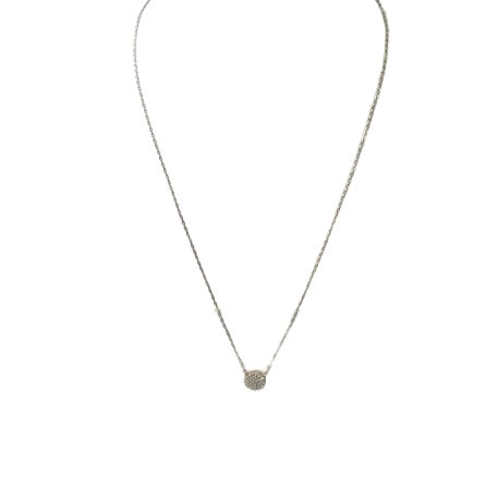 Sterling Silver Gold Plated Circle Necklace