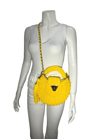 Crochet Round Bag - Yellow