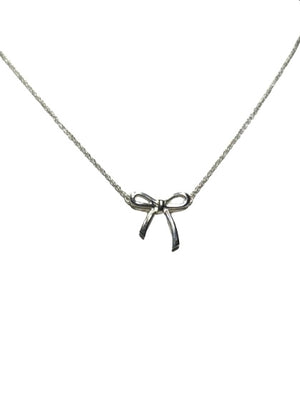 Tiffany & Co. Sterling Sliver 925 Bow Necklace
