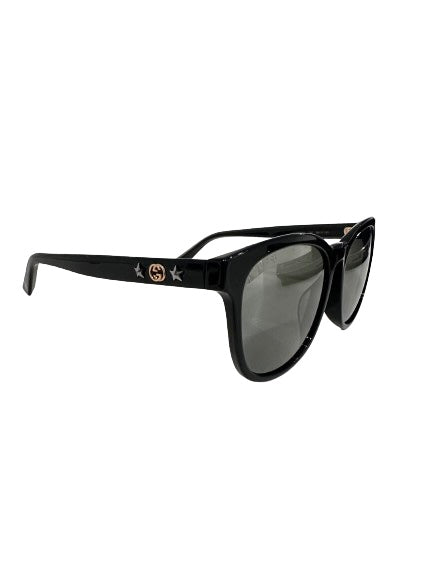 Gucci Black Square Sunglasses w/ Stars