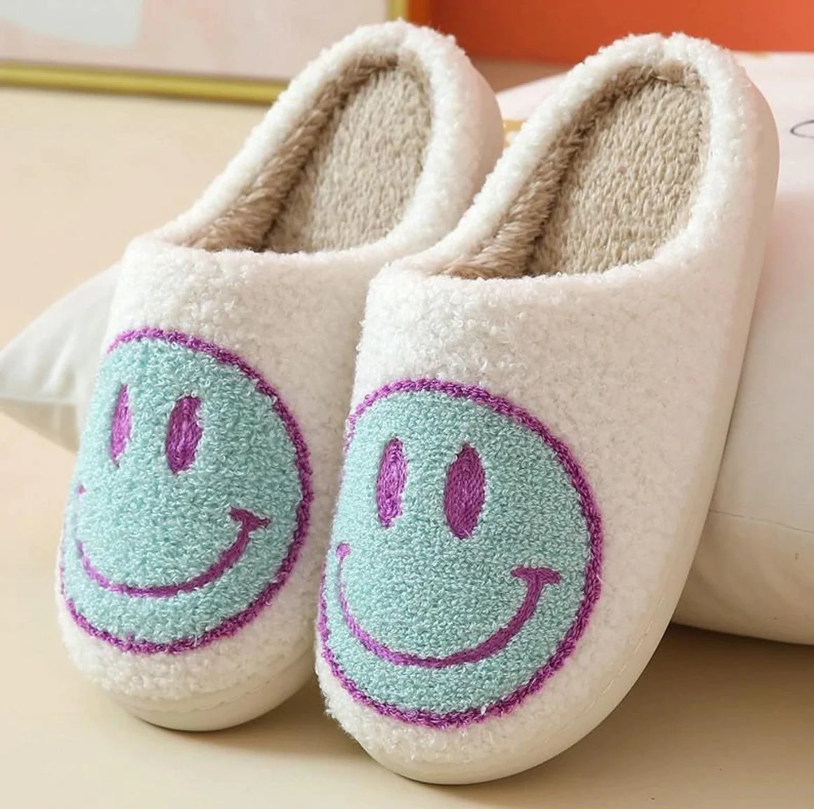 Lev Happy Face Slippers