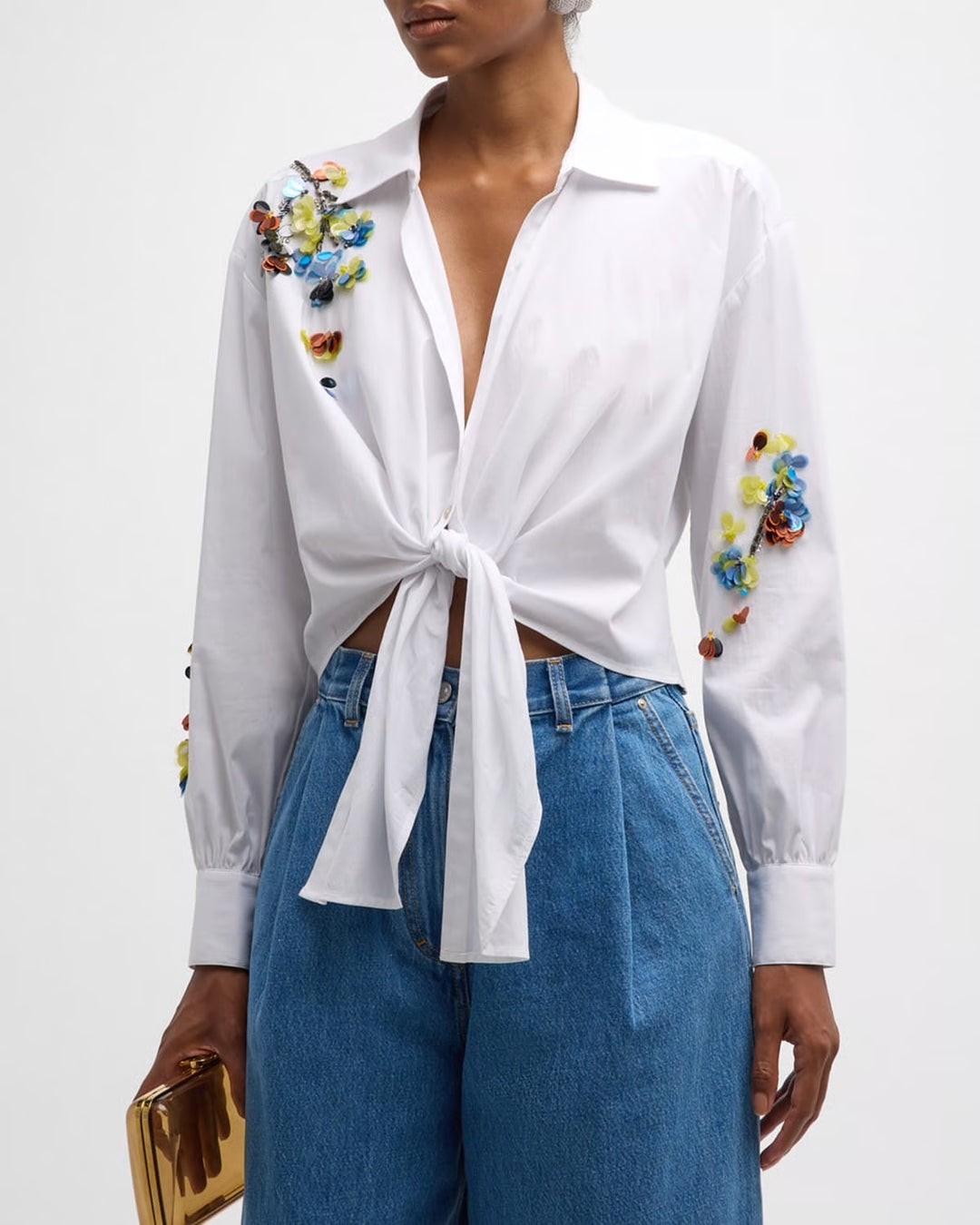Cinq A Sept Marianna Tie Blouse - Small