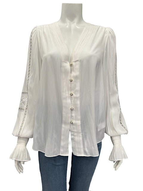 Ramy Brook Satin Blouse - Medium