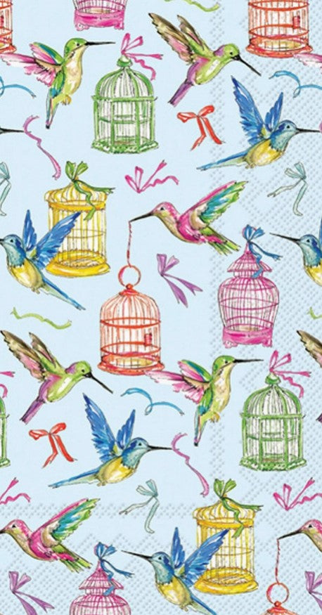 Birds and Cages Paper Guest Towels