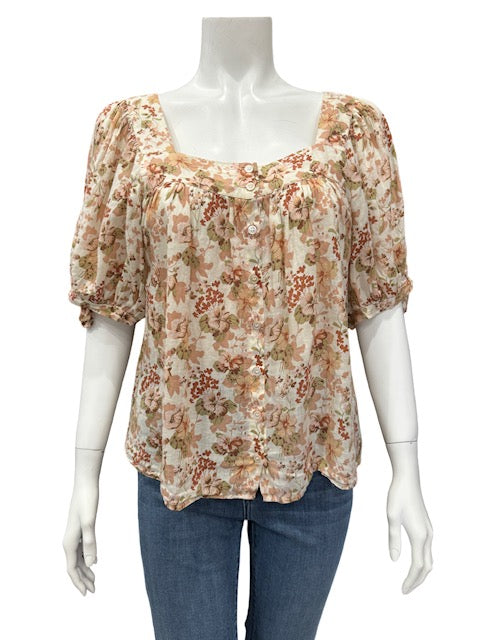 Doen Puff Shoulder Blouse - Medium