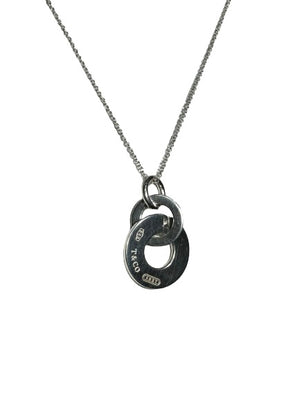 Tiffany & Co. 1837 Sterling Silver Interlocking Drop Circle Necklace