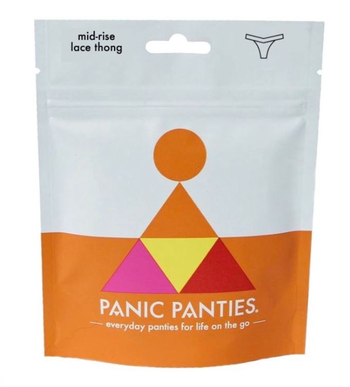 Panic Panties Mid-Rise Lace Thong - Ivory