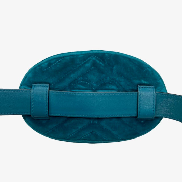 Gucci GG Marmont Matelasse Velvet Belt Bag
