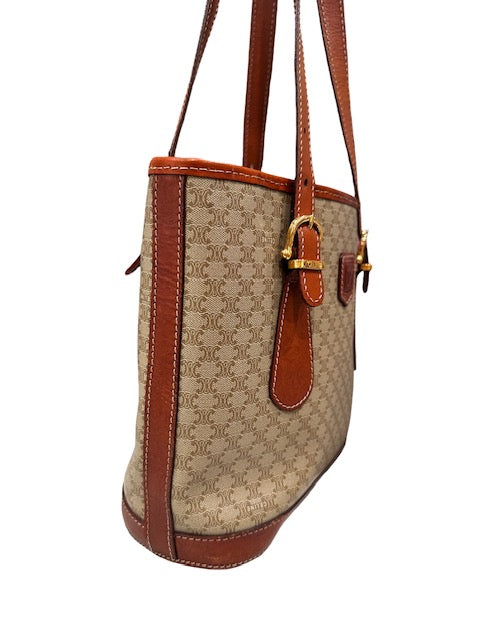 Celine Vintage Macadam Shoulder Bag
