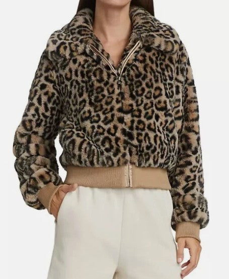 Generation Love Leopard Faux Fur Jacket - Large (New With Tags) Giftable