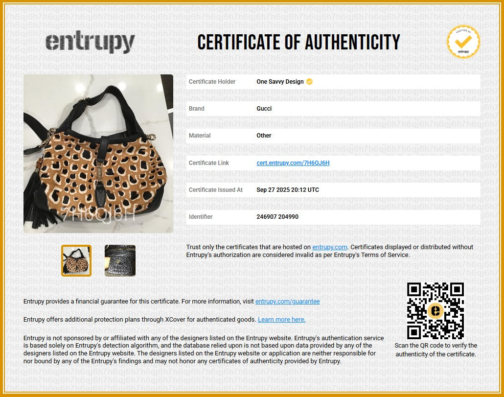 Gucci Jackie 1961 Leopard Hobo