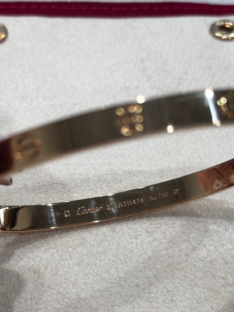 Cartier Love Bracelet 19 CM “Giftable” Box & Screw Included