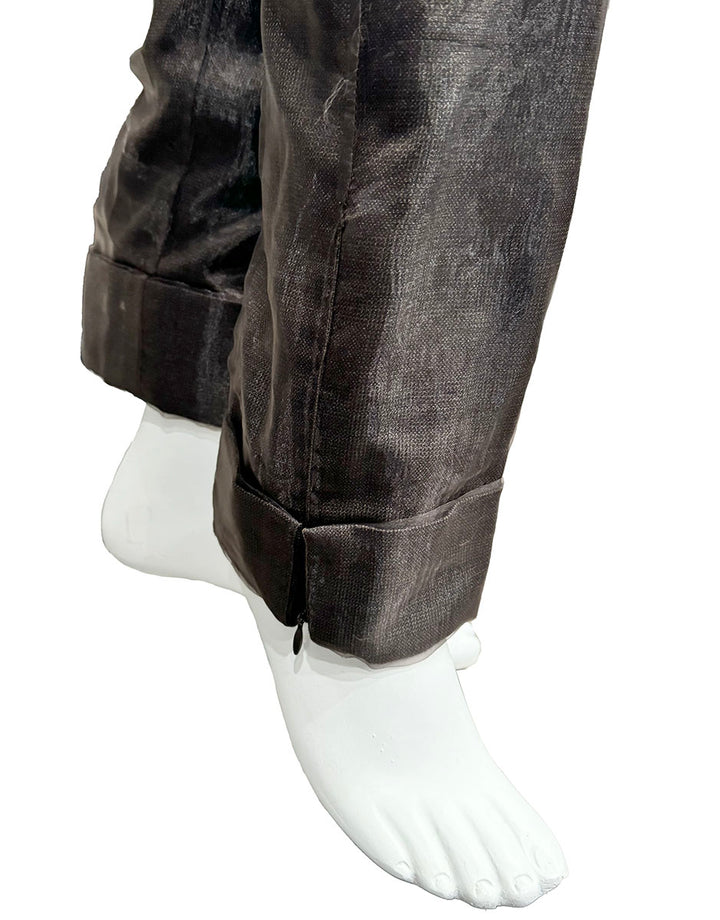 Louis Vuitton Plaid Pants with Silk/Chiffon Overlay - Size 4/6