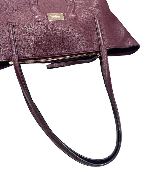 Salvatore Ferragamo Gancini Medium City Tote