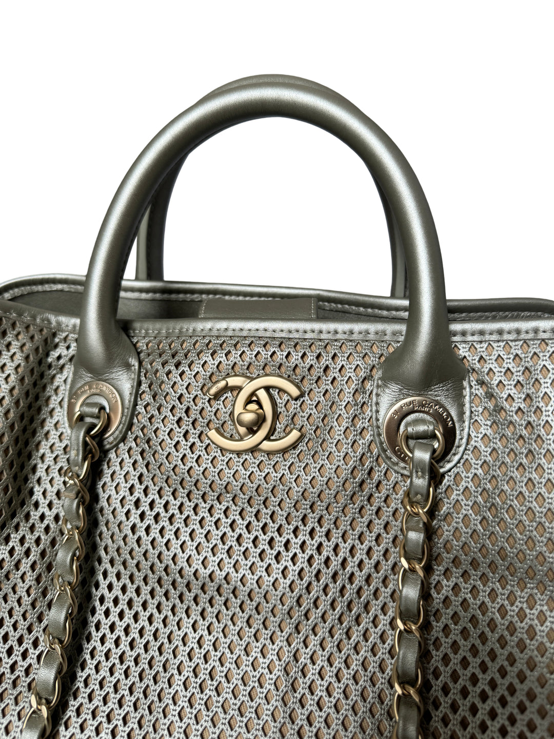 Chanel Perforated Up In The Air Tote