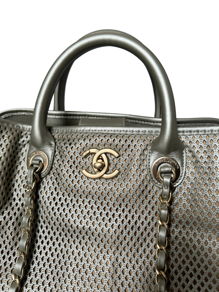 Chanel Perforated Up In The Air Tote