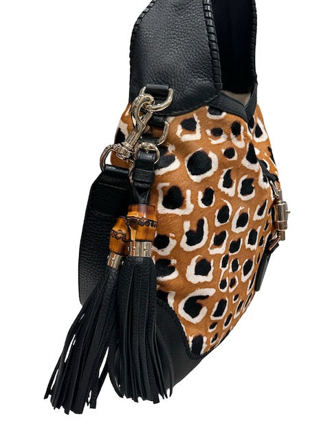 Gucci Jackie 1961 Leopard Hobo