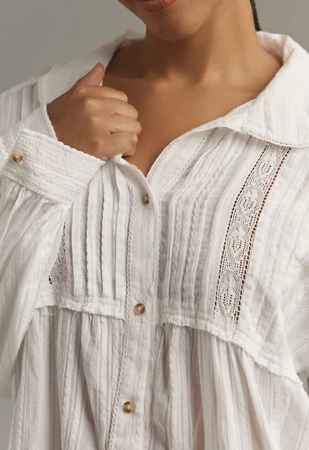 Pintuck Blouse | Medium
