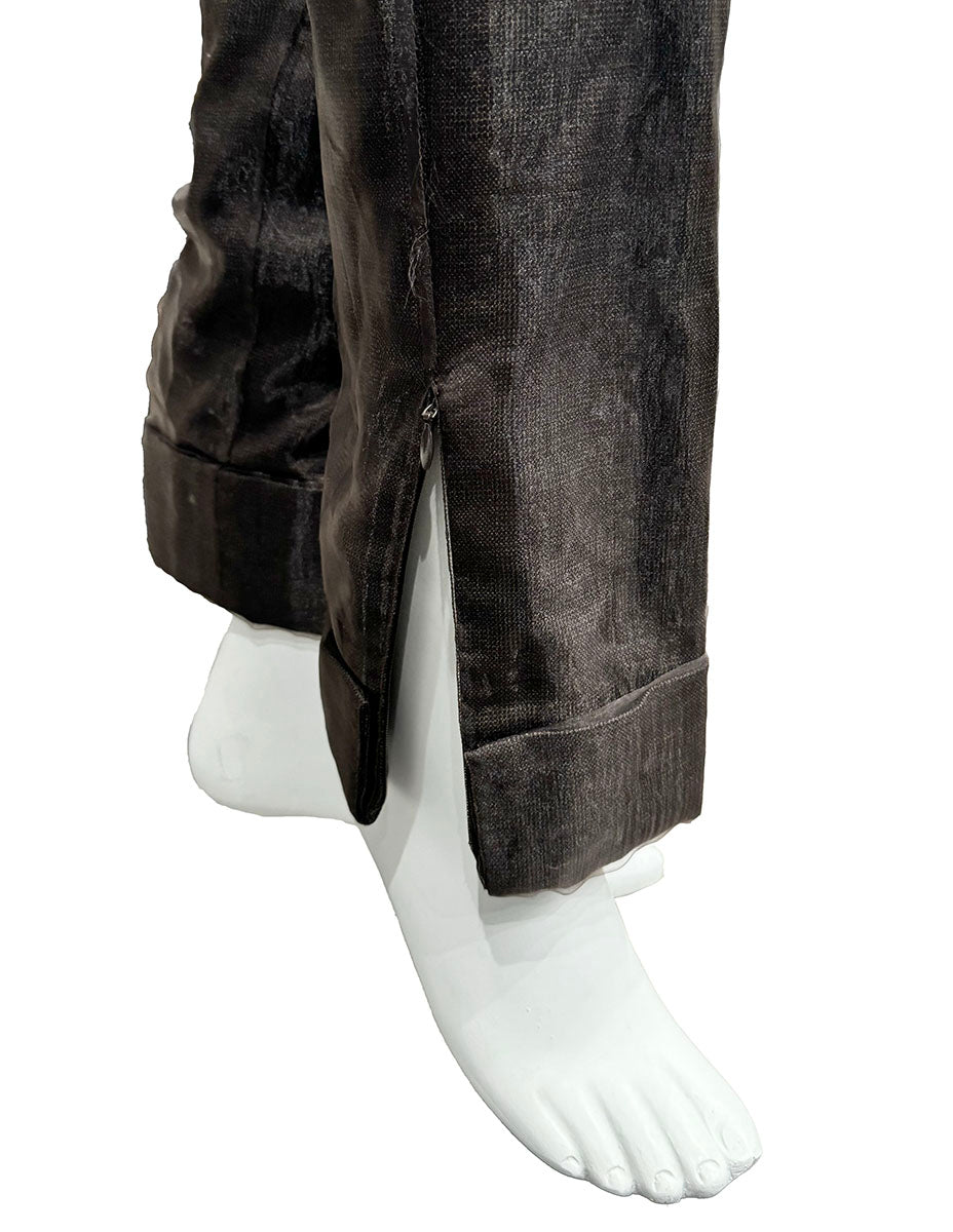 Louis Vuitton Plaid Pants with Silk/Chiffon Overlay - Size 4/6