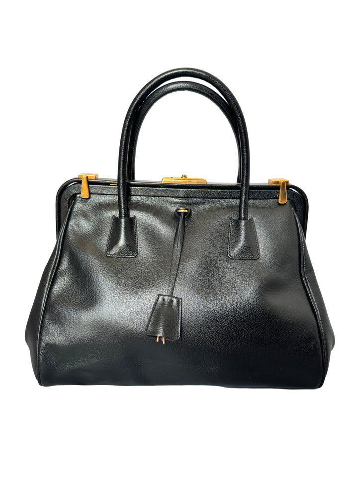 Prada Madras Cerniera Top Handle Bag