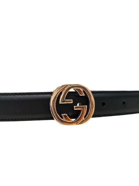 Gucci Interlocking GG Thin Belt - Size 100-40