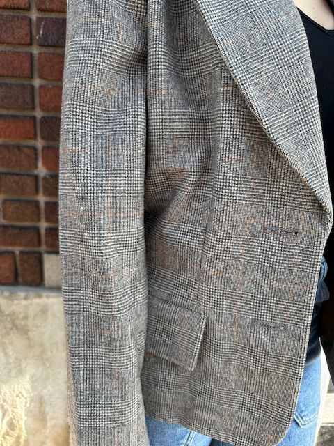 Yves Saint Laurent Rive Gauche Houndstooth Blazer - Size 40