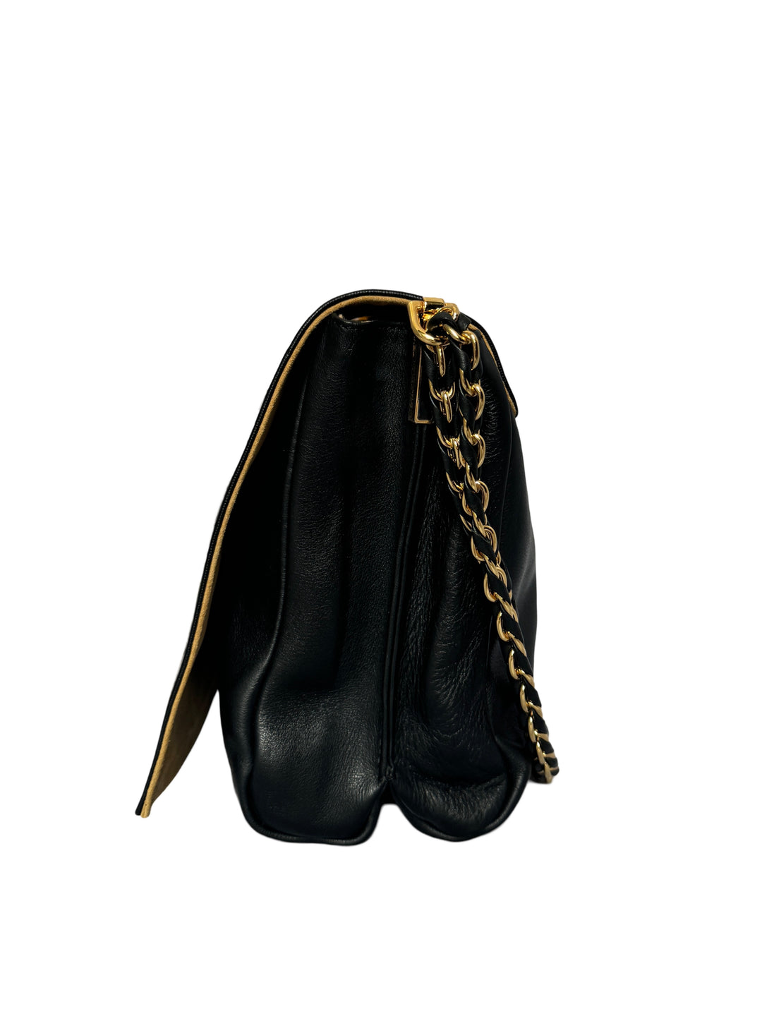 Fendi Pequin Stripe Large Claudia Shoulder Bag