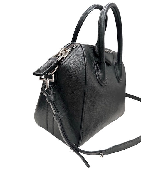 Givenchy Mini Antigona Top Handle Bag w/ Crossbody Strap
