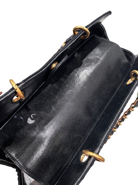 Chanel Jersey Chocolate Bar Handbag - Black