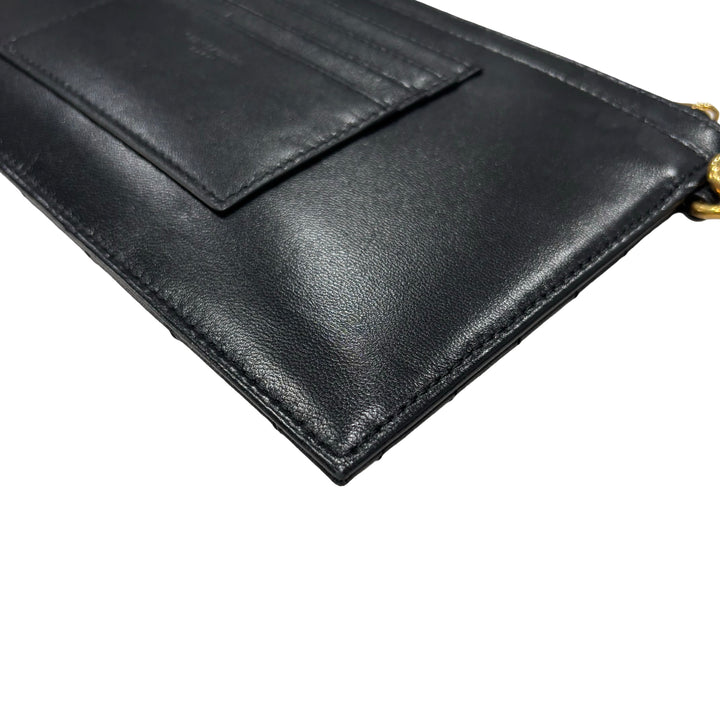 Saint Laurent Cassandre Large Zipped Pouch Wristlet