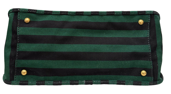 Prada Canapa Righe Striped Handbag