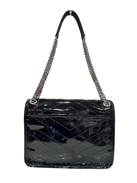 Saint Laurent Niki Patent Leather Handbag