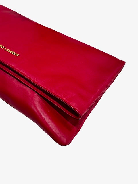 Saint Laurent Letters Fold-Over Clutch