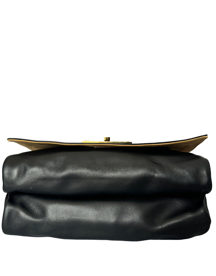 Fendi Pequin Stripe Large Claudia Shoulder Bag
