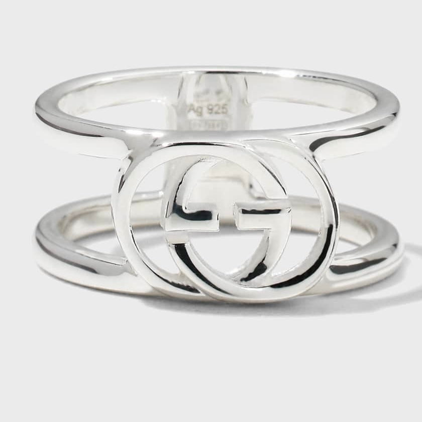 Gucci Interlocking G 9mm Ring - Size 3.5