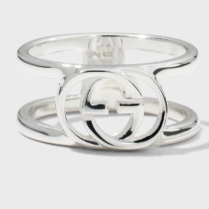 Gucci Interlocking G 9mm Ring - Size 3.5