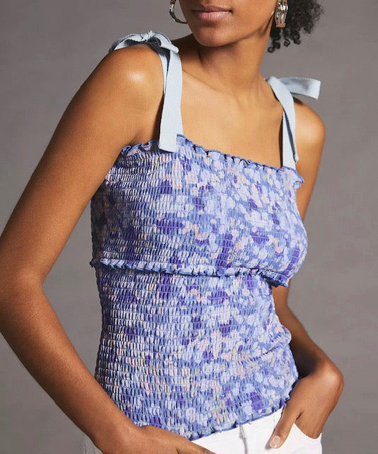 Smocked Tie Tank | X-Small