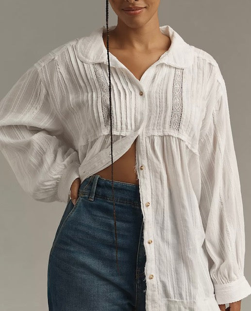 Pintuck Blouse | Medium