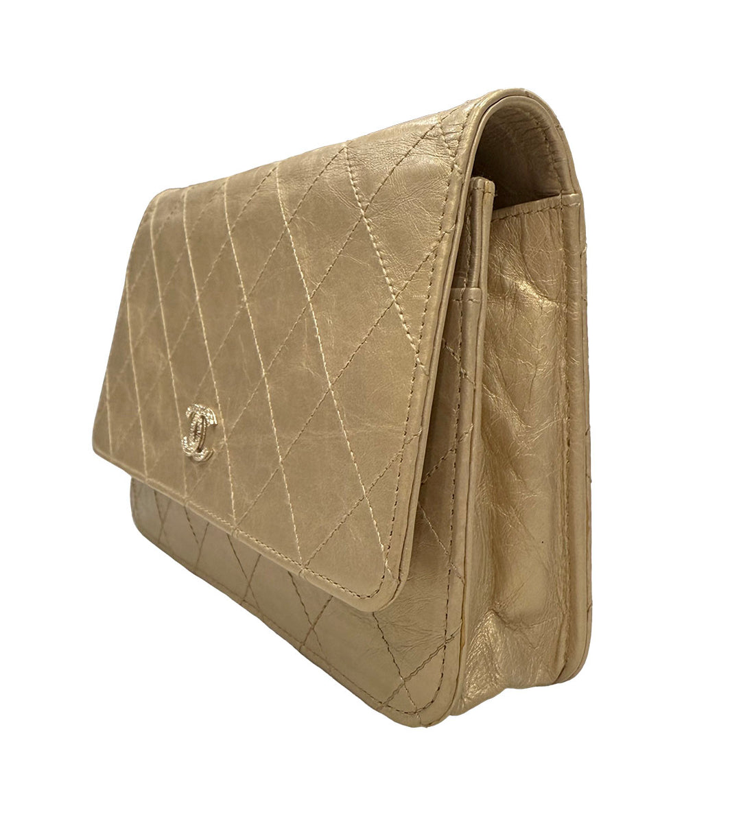 Chanel Aged Leather Wallet on Chain - WOC
