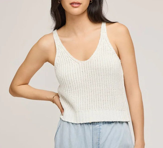 Gentle Fawn White Knit Tank