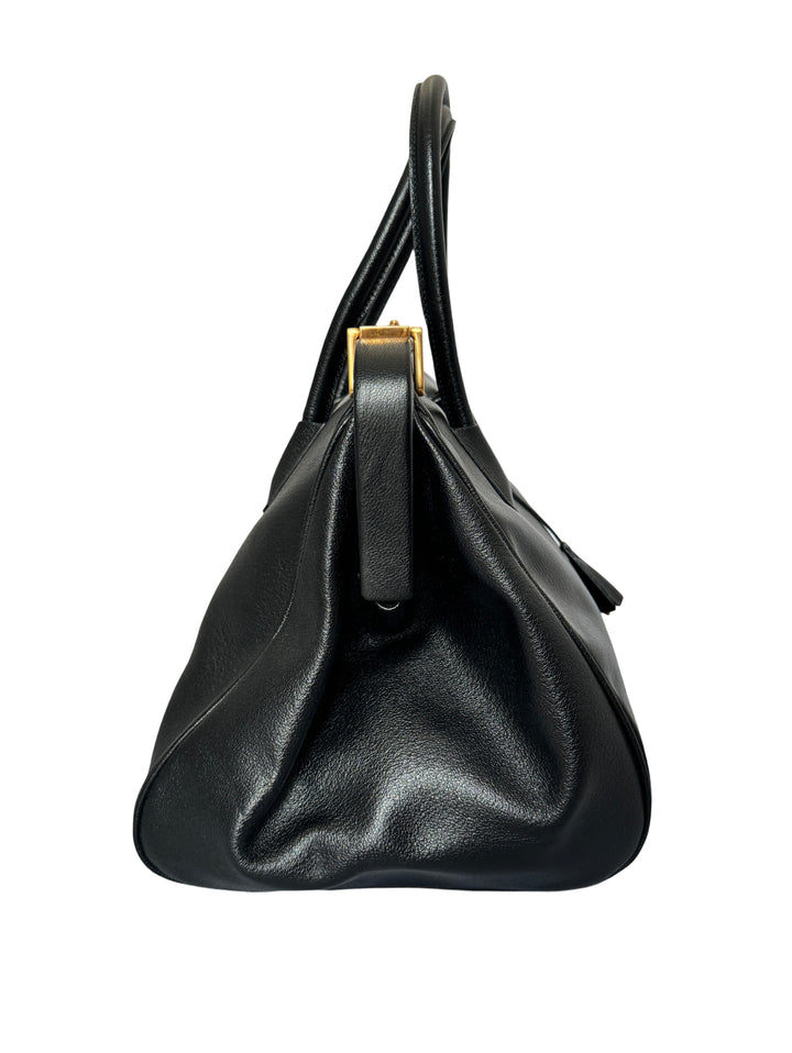 Prada Madras Cerniera Top Handle Bag