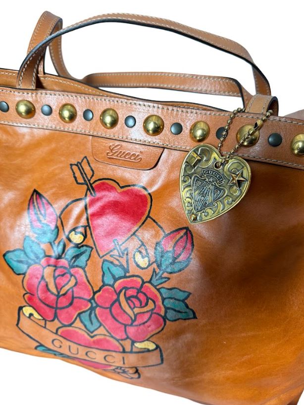 Gucci Tattoo Heart Babouska Tote