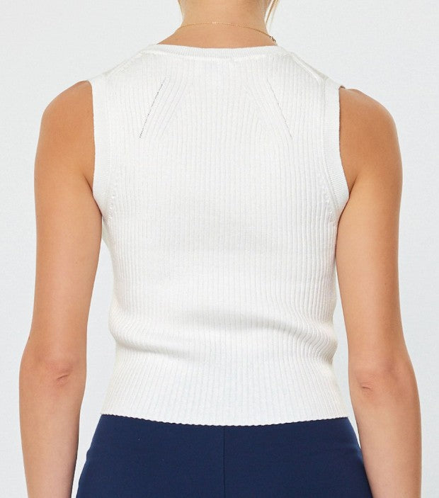 Buttoned Sweater Vest