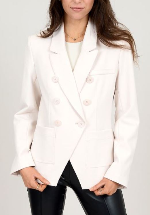 RD Style Ecru Double Breasted Blazer