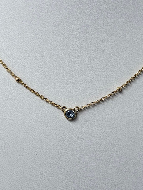 FYB Birthstone Necklace Gold (choose your birthstone)