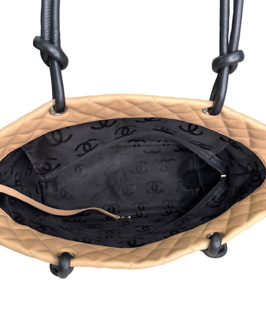 Chanel Large Quilted Cambon Tote