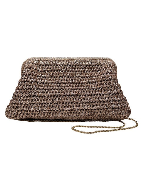 Loeffler Randall Large Straw Clutch
