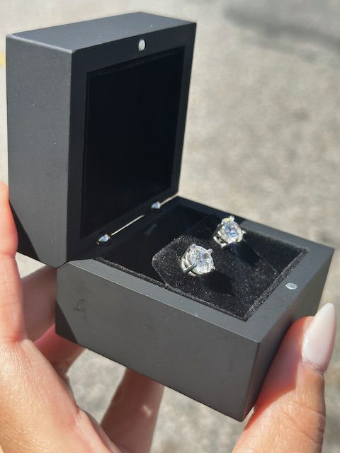 Diamond Nexus 2ct Lab-Grown Diamond 14k White Gold Round Studs