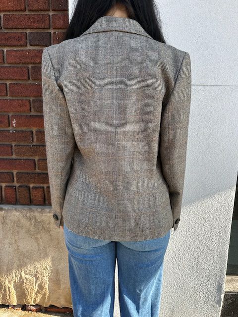 Yves Saint Laurent Rive Gauche Houndstooth Blazer - Size 40